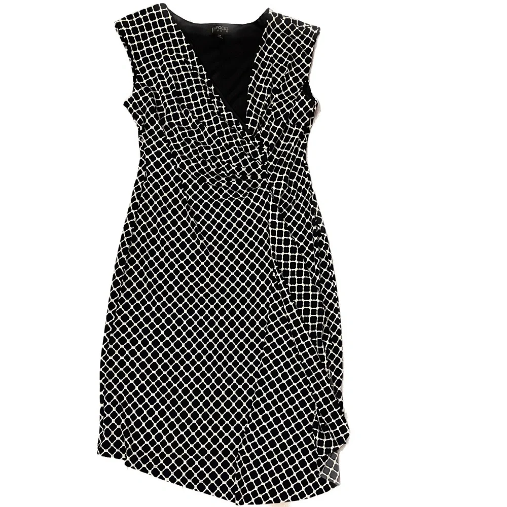 New - Enfocus Studio Blue Dress | Color: Blue/White | Size: 14 - Picture 9 of 13